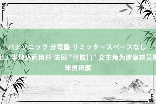 パナソニック 分電盤 リミッタースペースなし 露出・半埋込両用形 法国“召妓门”女主角为涉案球员辩解