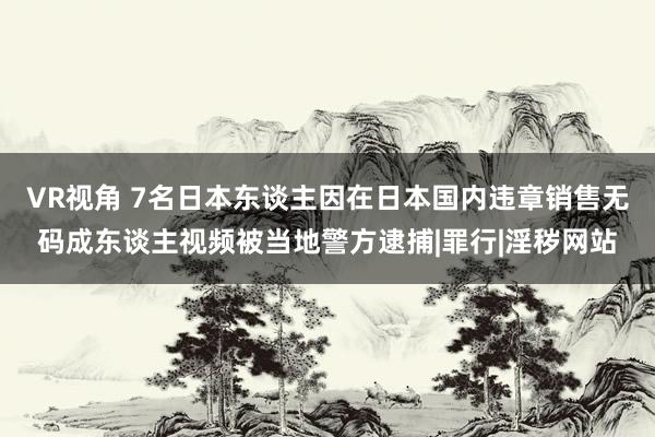 VR视角 7名日本东谈主因在日本国内违章销售无码成东谈主视频被当地警方逮捕|罪行|淫秽网站